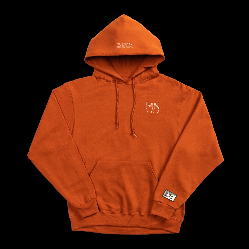 Orange Dolan twins Hoodie